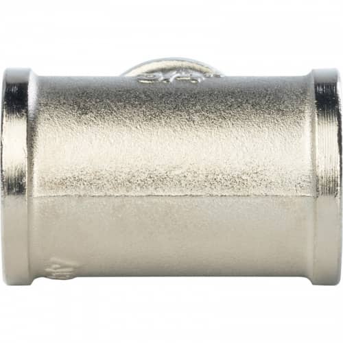 Купить Тройник Stout переходной SFT-0022-341234 3/4х1/2х3/4 дюйма никелированный с внутренней резьбой по низкой цене