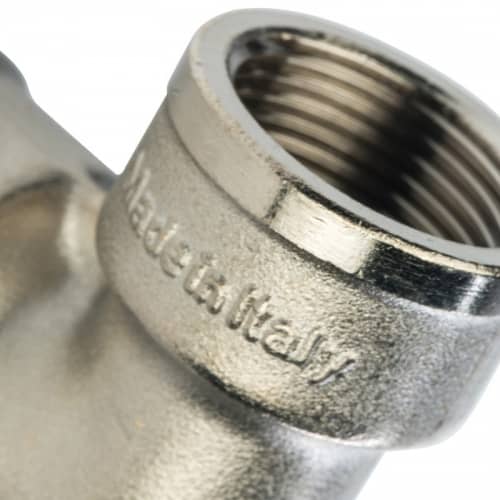 Купить Угольник Stout SFT-0014-000134 1х3/4 дюйма никелированный с внутренней резьбой по низкой цене