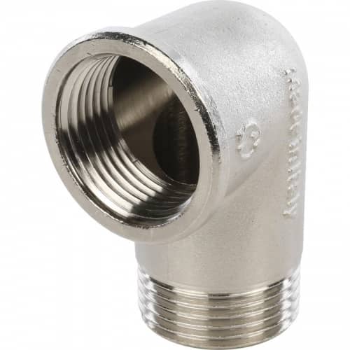 Купить Угольник Stout SFT-0012-000001 1 дюйм никелированный с внутренней и наружной резьбой по низкой цене