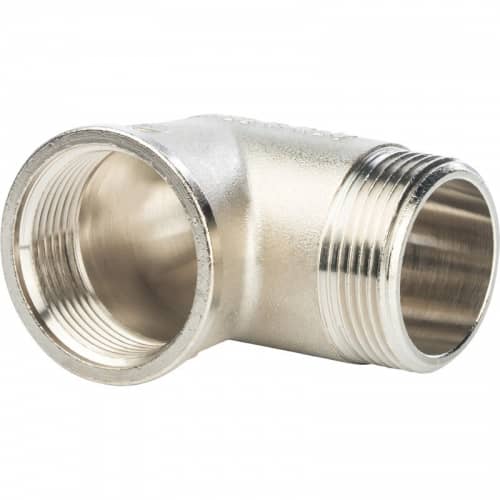 Купить Угольник Stout SFT-0012-000114 1 1/4 дюйма никелированный с внутренней и наружной резьбой по низкой цене