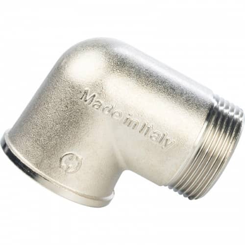 Купить Угольник Stout SFT-0012-000114 1 1/4 дюйма никелированный с внутренней и наружной резьбой по низкой цене