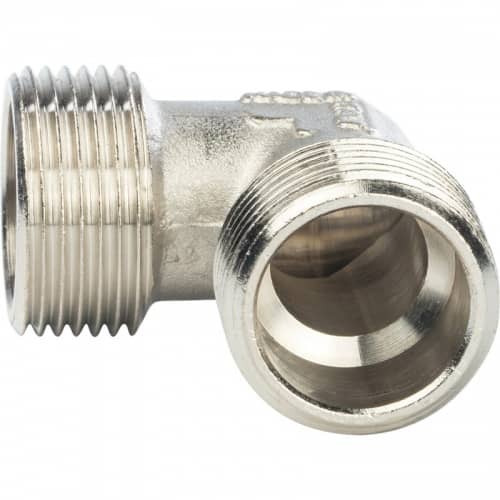 Купить Угольник Stout SFT-0010-000034 3/4 дюйма никелированный с наружной резьбой по низкой цене