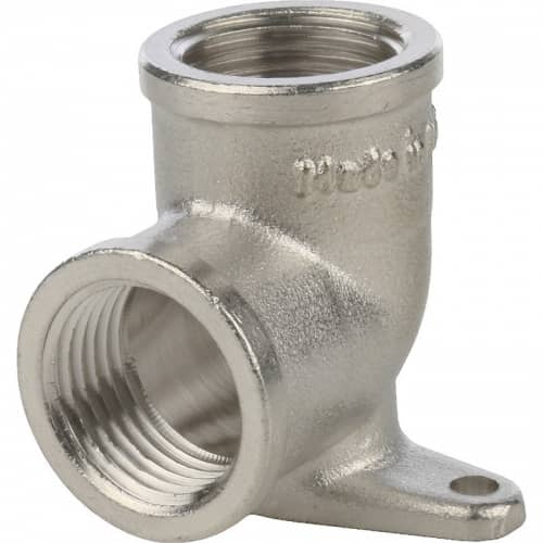 Купить Угольник Stout с креплением SFT-0039-000012 1/2 дюйма никелированный с внутренней резьбой по низкой цене