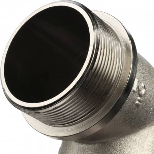 Купить Угольник Stout с упором SFT-0016-000002 2 дюйма никелированный с внутренней и наружной резьбой по низкой цене