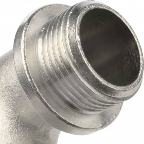 Купить Угольник Stout с упором SFT-0016-000034 3/4 дюйма никелированный с внутренней и наружной резьбой по низкой цене