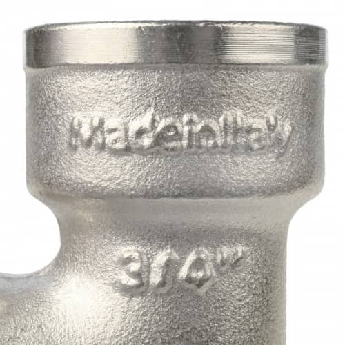 Купить Угольник Stout с упором SFT-0016-000034 3/4 дюйма никелированный с внутренней и наружной резьбой по низкой цене