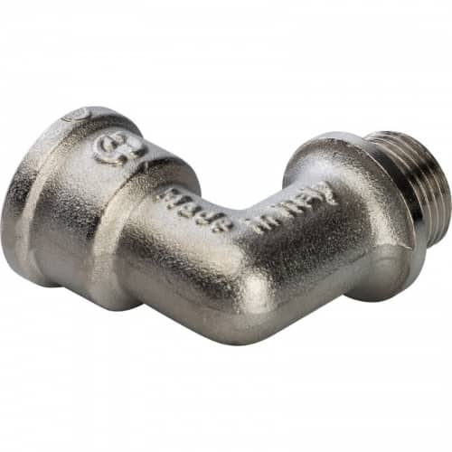 Купить Угольник Stout с упором SFT-0016-000038 3/8 дюйма никелированный с внутренней и наружной резьбой по низкой цене