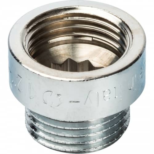 Купить Удлинитель Stout SFT-0002-001210 1/2 дюйма 10 мм хромированный с внутренней и наружной резьбой по низкой цене
