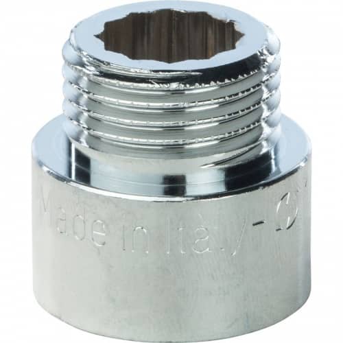 Купить Удлинитель Stout SFT-0002-001215 1/2 дюйма 15 мм хромированный с внутренней и наружной резьбой по низкой цене