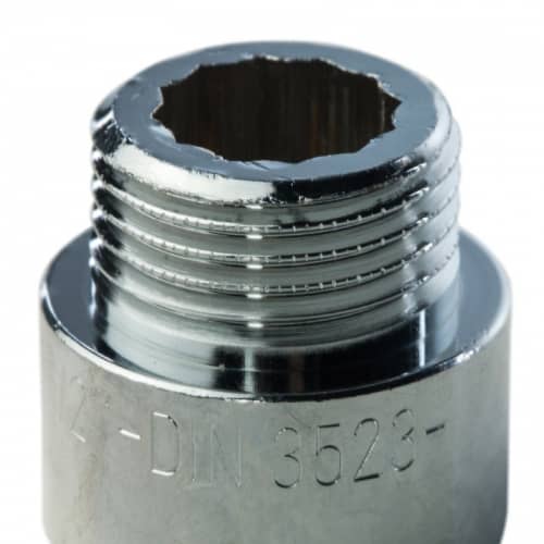 Купить Удлинитель Stout SFT-0002-001215 1/2 дюйма 15 мм хромированный с внутренней и наружной резьбой по низкой цене