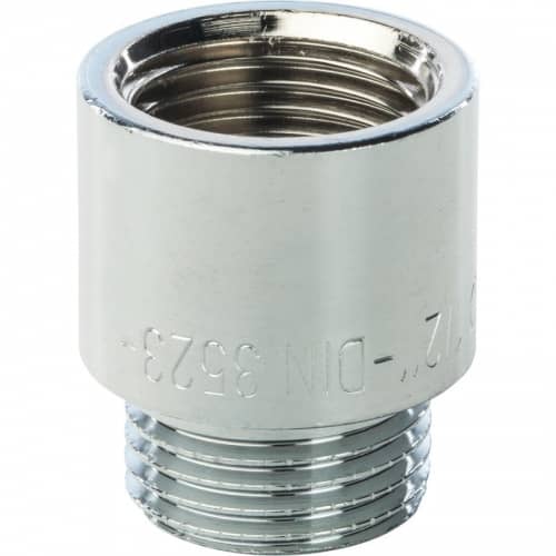 Купить Удлинитель Stout SFT-0002-001220 1/2 дюйма 20 мм хромированный с внутренней и наружной резьбой по низкой цене