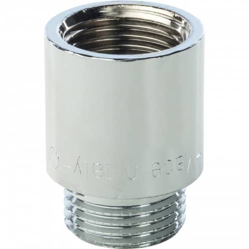 Купить Удлинитель Stout SFT-0002-001225 1/2 дюйма 25 мм хромированный с внутренней и наружной резьбой по низкой цене