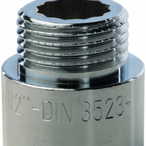 Купить Удлинитель Stout SFT-0002-001225 1/2 дюйма 25 мм хромированный с внутренней и наружной резьбой по низкой цене