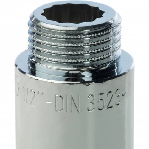 Купить Удлинитель Stout SFT-0002-001240 1/2 дюйма 40 мм хромированный с внутренней и наружной резьбой по низкой цене