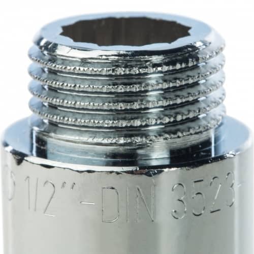 Купить Удлинитель Stout SFT-0002-001255 1/2 дюйма 55 мм хромированный с внутренней и наружной резьбой по низкой цене