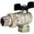 Купить Кран Stout шаровой SVB-0008-000025 полнопроходной угловой латунный американка по низкой цене