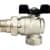 Купить Кран Stout шаровой SVB-0008-000025 полнопроходной угловой латунный американка по низкой цене