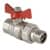 Купить Кран Valtec Base шаровой резьба ВР/НР 3/4" VT.227.N.05 полнопроходной латунный с полусгоном американка по низкой цене