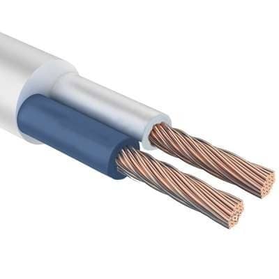 Купить Провод Rexant ГОСТ ПВС 2х1 белый 200 м по низкой цене