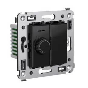 Купить Диммер DKC 4402133 Avanti поворотный Черный квадрат по низкой цене