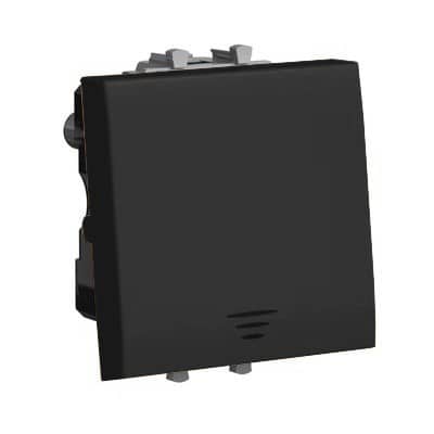 Купить Выключатель DKC 4402152 одноклавишный Avanti Черный квадрат по низкой цене