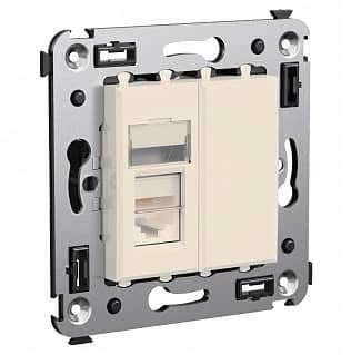 Купить Розетка DKC 4405463 Avanti RJ-45 5e компьютерная одноместный Ванильная дымка по низкой цене