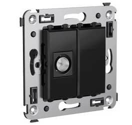 Купить Розетка DKC 4402503 Avanti телевизионная одноместный оконечный Черный квадрат по низкой цене