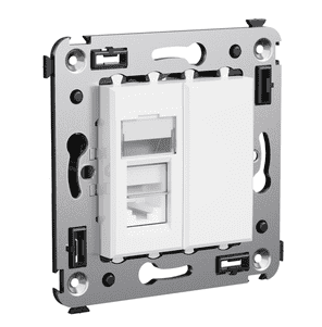 Купить Розетка DKC 4400313 Avanti RJ-12 телефонная одноместный Белое облако по низкой цене
