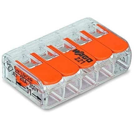 Купить Колодка Wago 221-415 клеммная безвинтовая клеммная по низкой цене