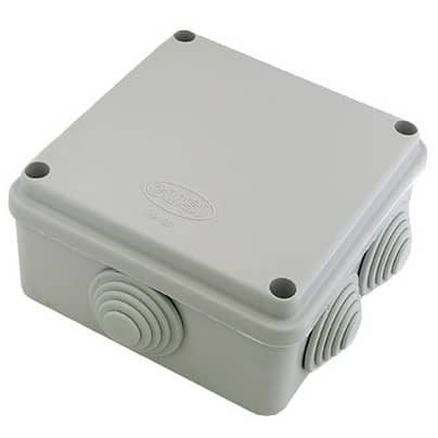 Купить Коробка Gusi С3В106 АБС Евро серая IP55 распределительная 100х100х50 мм по низкой цене