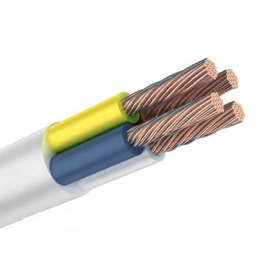 Купить Провод Rexant ГОСТ ПВС 4х2,5 белый 100 м по низкой цене