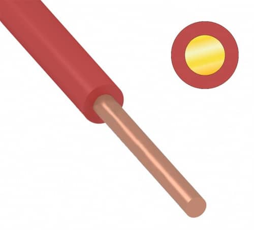 Купить Провод Rexant ГОСТ ПуВ (ПВ-1) 1х1,5 красный 500 м по низкой цене