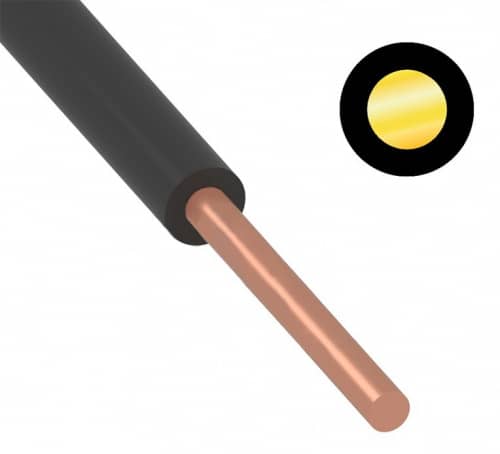 Купить Провод Rexant ГОСТ ПуВ (ПВ-1) 1х1,5 черный 500 м по низкой цене