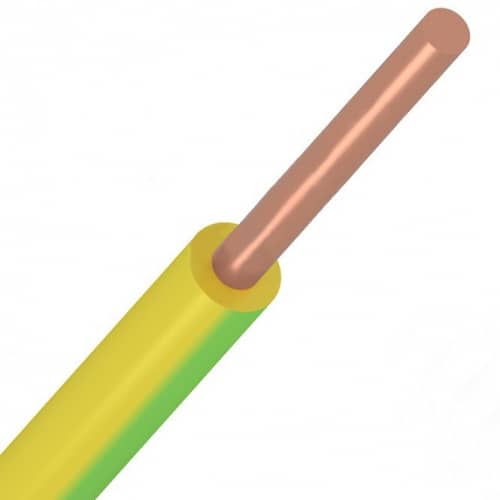 Купить Провод Rexant ГОСТ ПуВ (ПВ-1) 1х10 желто-зеленый 100 м по низкой цене