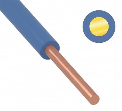 Купить Провод Rexant ГОСТ ПуВ (ПВ-1) 1х4 синий 200 м по низкой цене