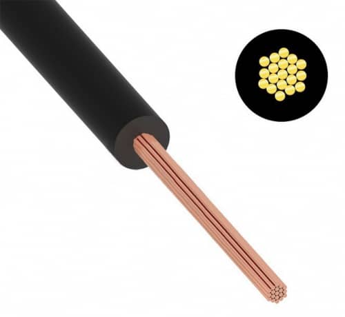 Купить Провод Rexant ГОСТ ПуГВ (ПВ-3) 1х0,5 черный 1000 м по низкой цене