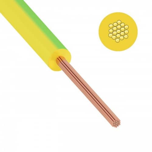 Купить Провод Rexant ГОСТ ПуГВ (ПВ-3) 1х2,5 желто-зеленый 500 м по низкой цене