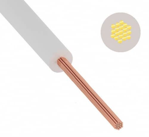 Купить Провод Rexant ГОСТ ПуГВ (ПВ-3) 1х6 белый 200 м по низкой цене