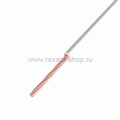 Купить Провод Rexant ГОСТ ПГВА 1х1 Cu белый бухта 200 м по низкой цене