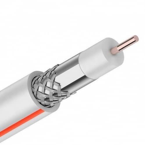 Купить Кабель Proconnect коаксиальный SAT 50 M 75 Ом CCS/Al/Al 75% белый бухта 100 м по низкой цене