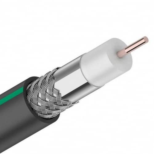 Купить Кабель PROconnect коаксиальный SAT 703 B 75 Ом Cu/Al/Al 75% Outdoor черный бухта 100 м по низкой цене