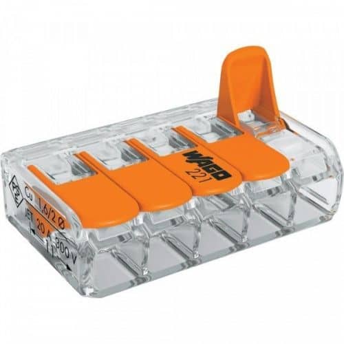 Купить Колодка Wago 221-415 клеммная безвинтовая клеммная по низкой цене