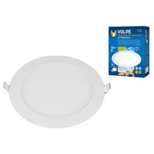 Купить Светильник Volpe ULP-Q203 R120-6W/DW White светодиодный встраиваемый по низкой цене