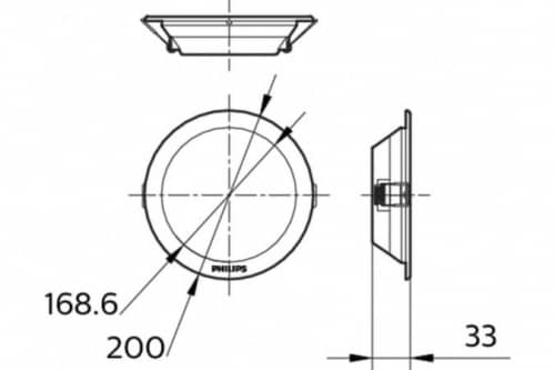 Купить Светильник Philips 911401812797 Downlight DN027B LED15/NW D175 RD 4000К светодиодный по низкой цене