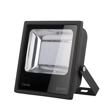 Купить Прожектор Gauss 613100150 150W IP65 6500К черный светодиодный по низкой цене