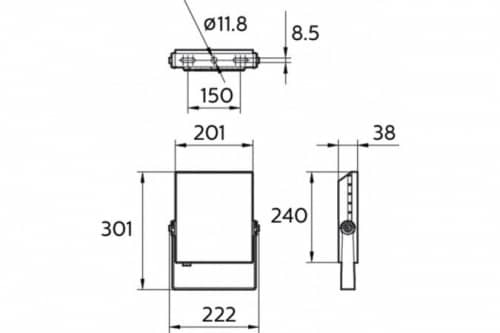 Купить Прожектор Philips 911401859898 BVP135 LED40/CW 50W 220-240V WB светодиодный по низкой цене
