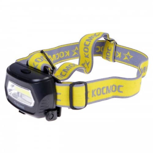 Купить Фонарь Космос Li-Po 3W COB 220V аккумуляторный налобный по низкой цене