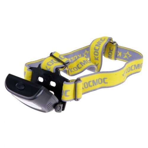 Купить Фонарь Космос Li-Po 3W COB 220V аккумуляторный налобный по низкой цене