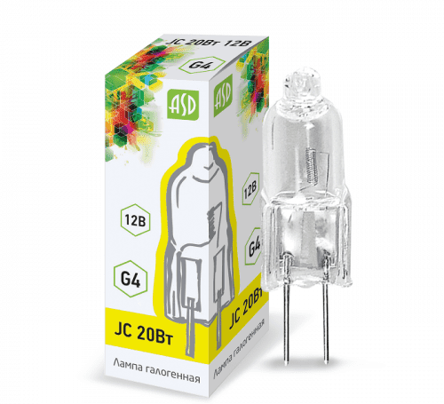 Купить Лампа ASD JC 20Вт G4 галогенная по низкой цене
