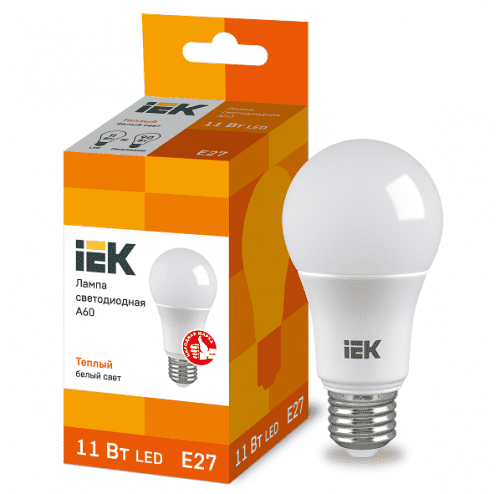 Купить Лампа IEK Eco A60 11W Е27 3000К светодиодная по низкой цене
